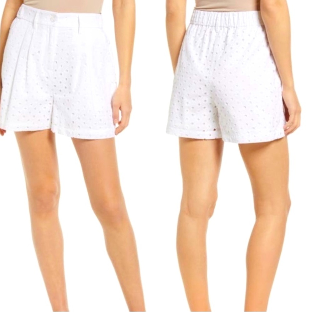 Nordstrom Halogen White Eyelet
Shorts Women’s Size Medium